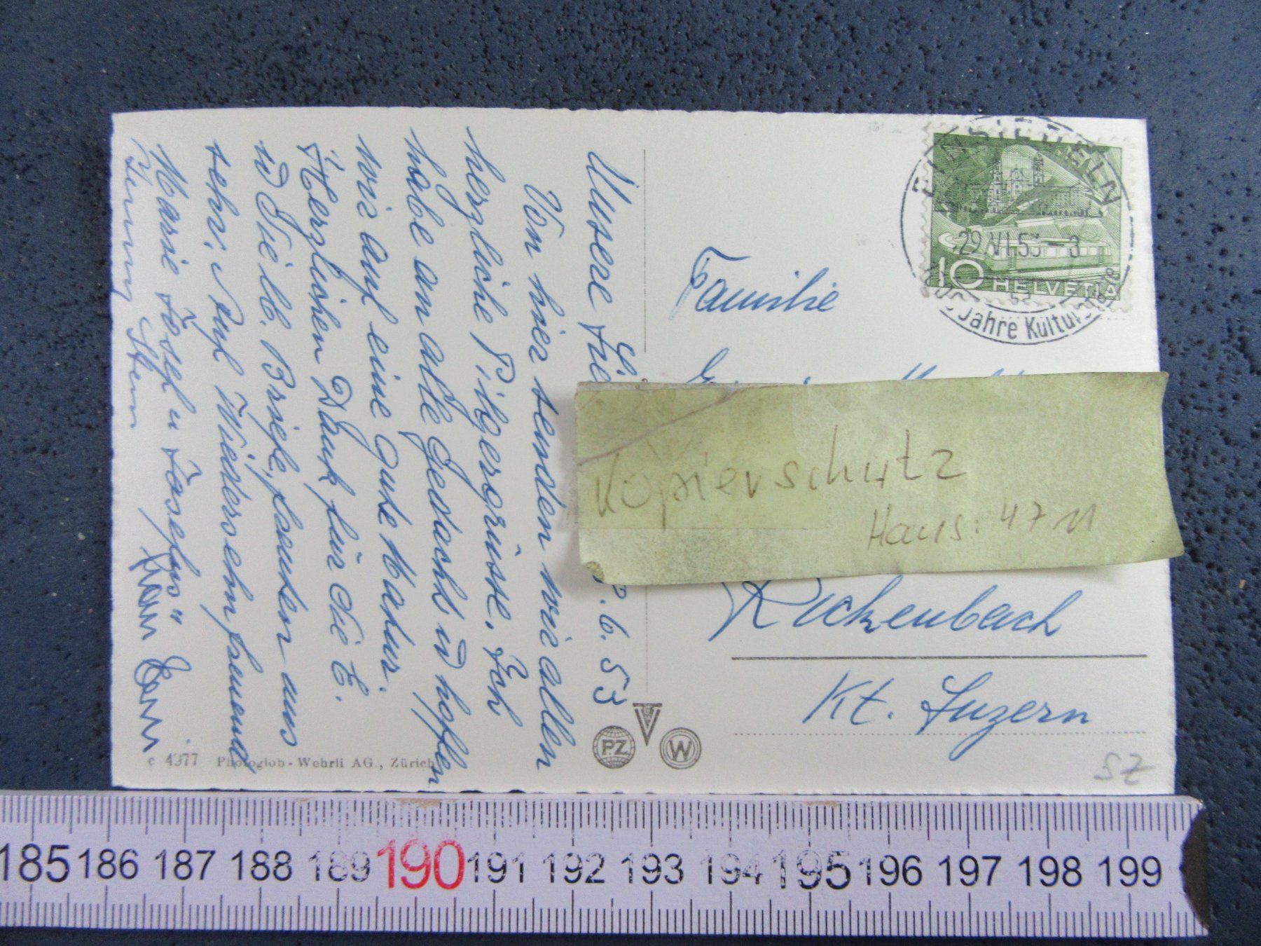 Cartoline postali: MARIA EINSIDELN 1953 SZ AK – Usato da Ettingen venduto da Hausi4711 1