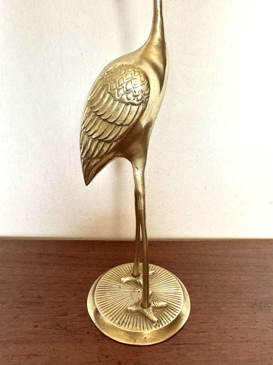 Statuette: Vintage Messing Figur Storch – Usato da Balsthal venduto da Narulya 1