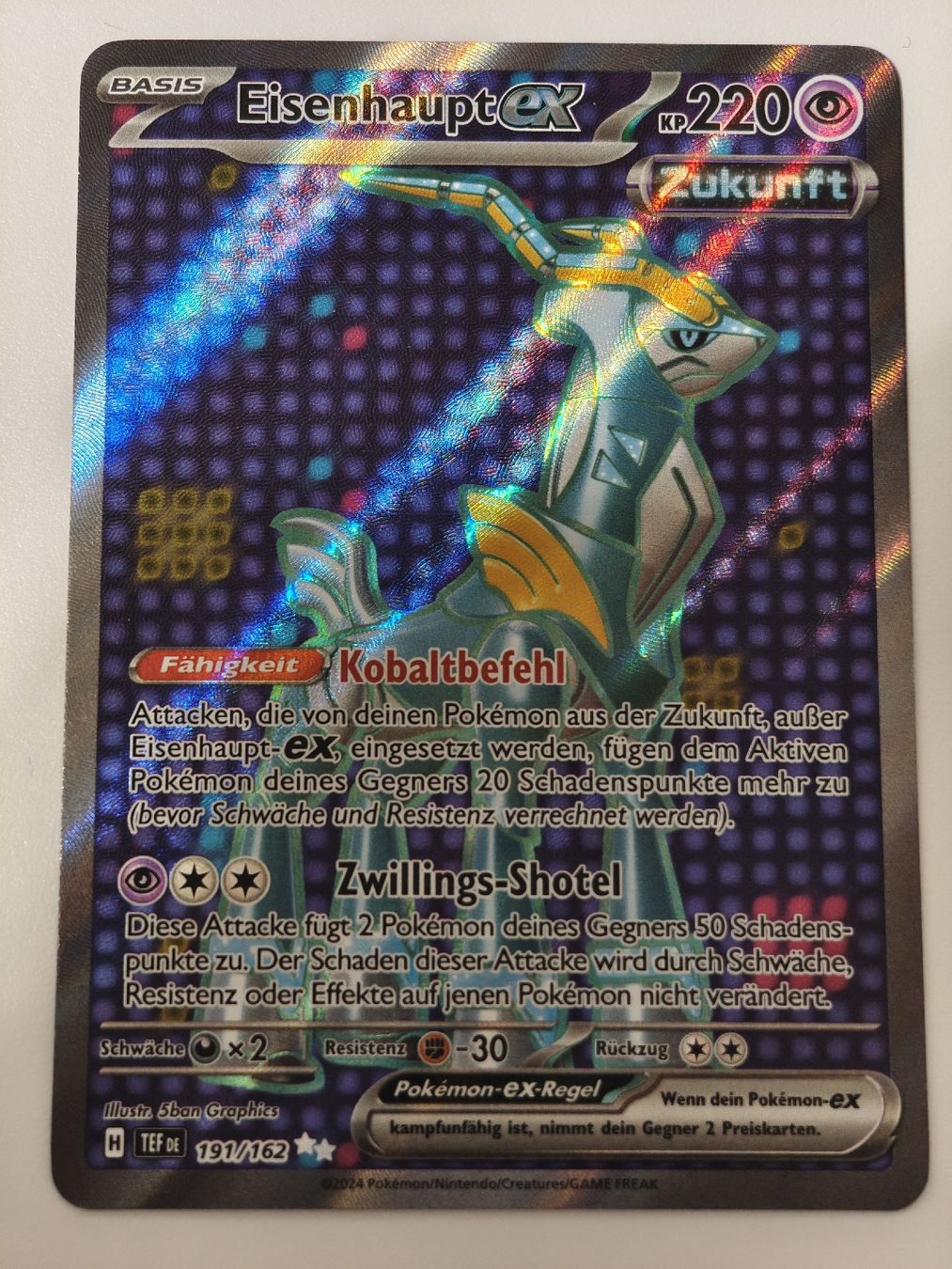Pokémon Carte collezionabili: Eisenhaupt EX 191/162 DE – Nuovo (secondo la descrizione) da Therwil venduto da Cordachu_Trade