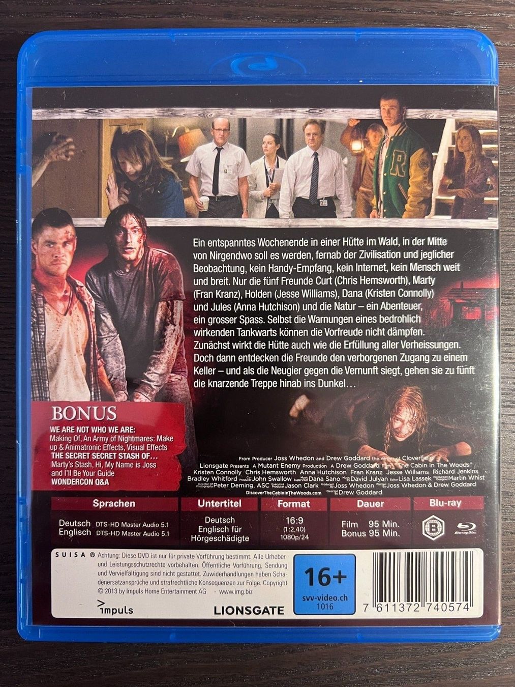 Tutti i DVDs: The Cabin in the Woods – Usato da Zürich venduto da Blu-ray_ZH 1