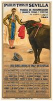 Original antique Corrida poster