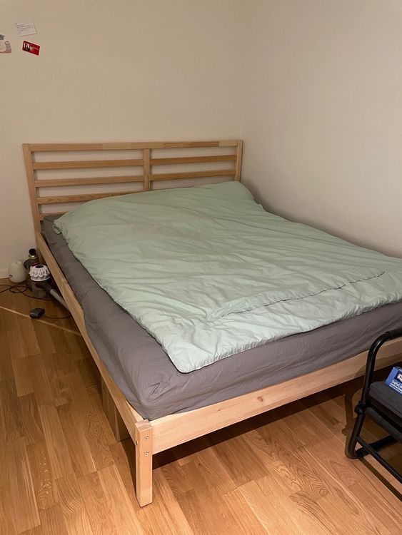 Complete set, IKEA double bed and mattress Kaufen auf Ricardo