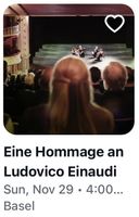 Ticket Tribute to Ludovico Einaudi Basel 29 Nov