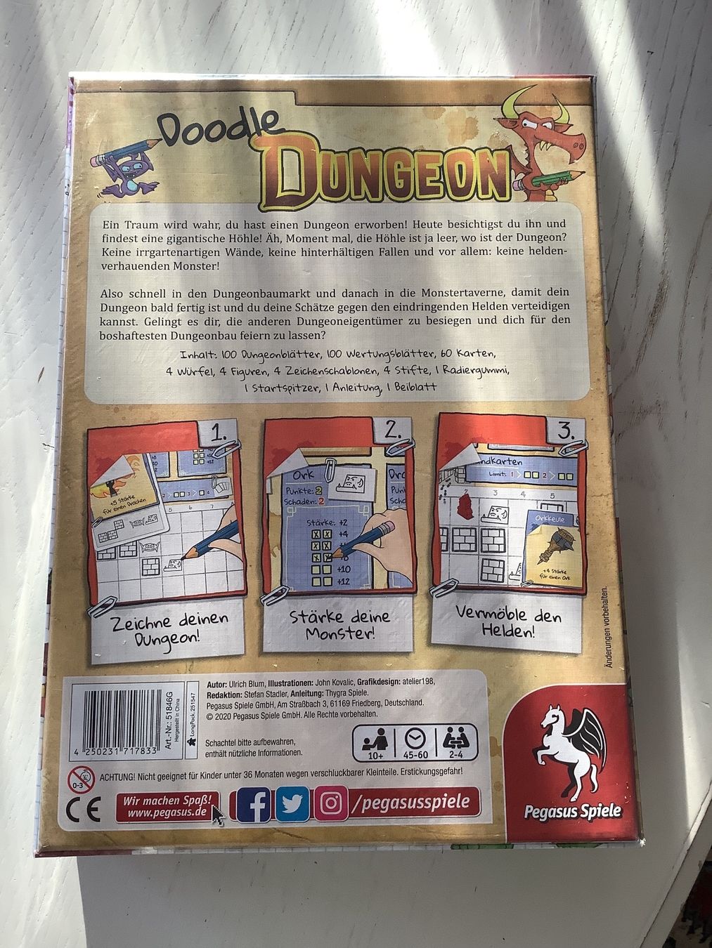 Giochi: Doodle Dungeon Spiel – Nuovo e nell'imballaggio originale da Wädenswil venduto da Jsi.Z01 1