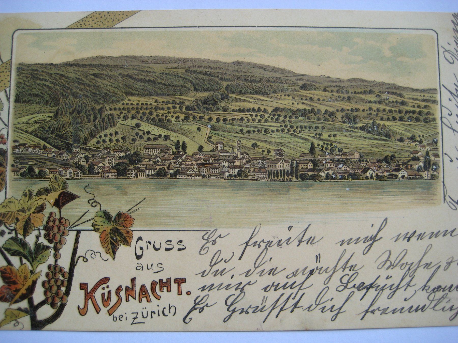 Cartoline postali: AK Küsnacht  Kt. ZH – Usato da Freienbach venduto da retlaw02