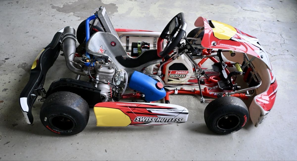 Swiss Hutless Go-Kart: SuperMini Kart farbereit – Usato da Ins venduto da Redam001