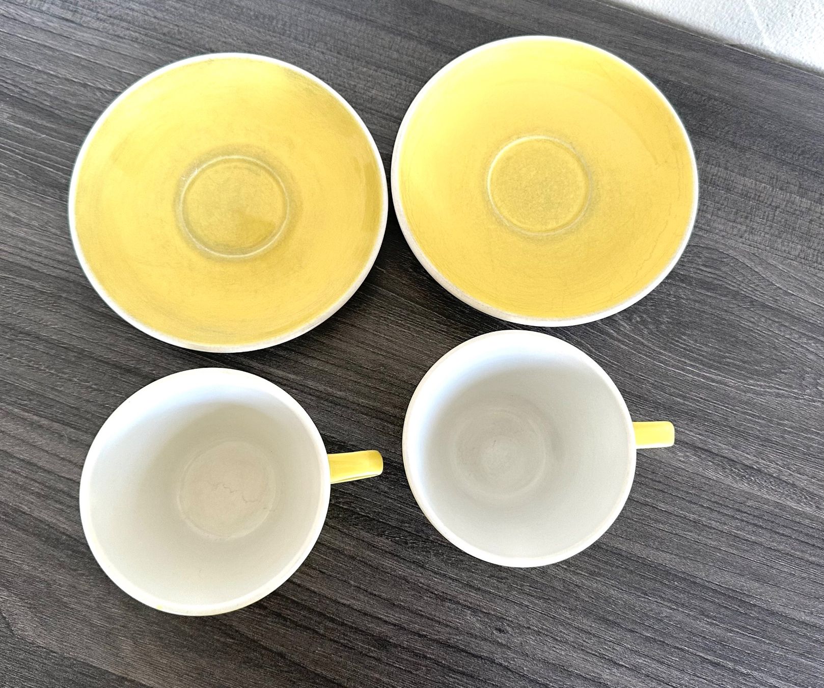 Rössler Tassen: 2 vintage Rössler Tassen Gelb – Gebraucht aus Zürich von brazerola 3