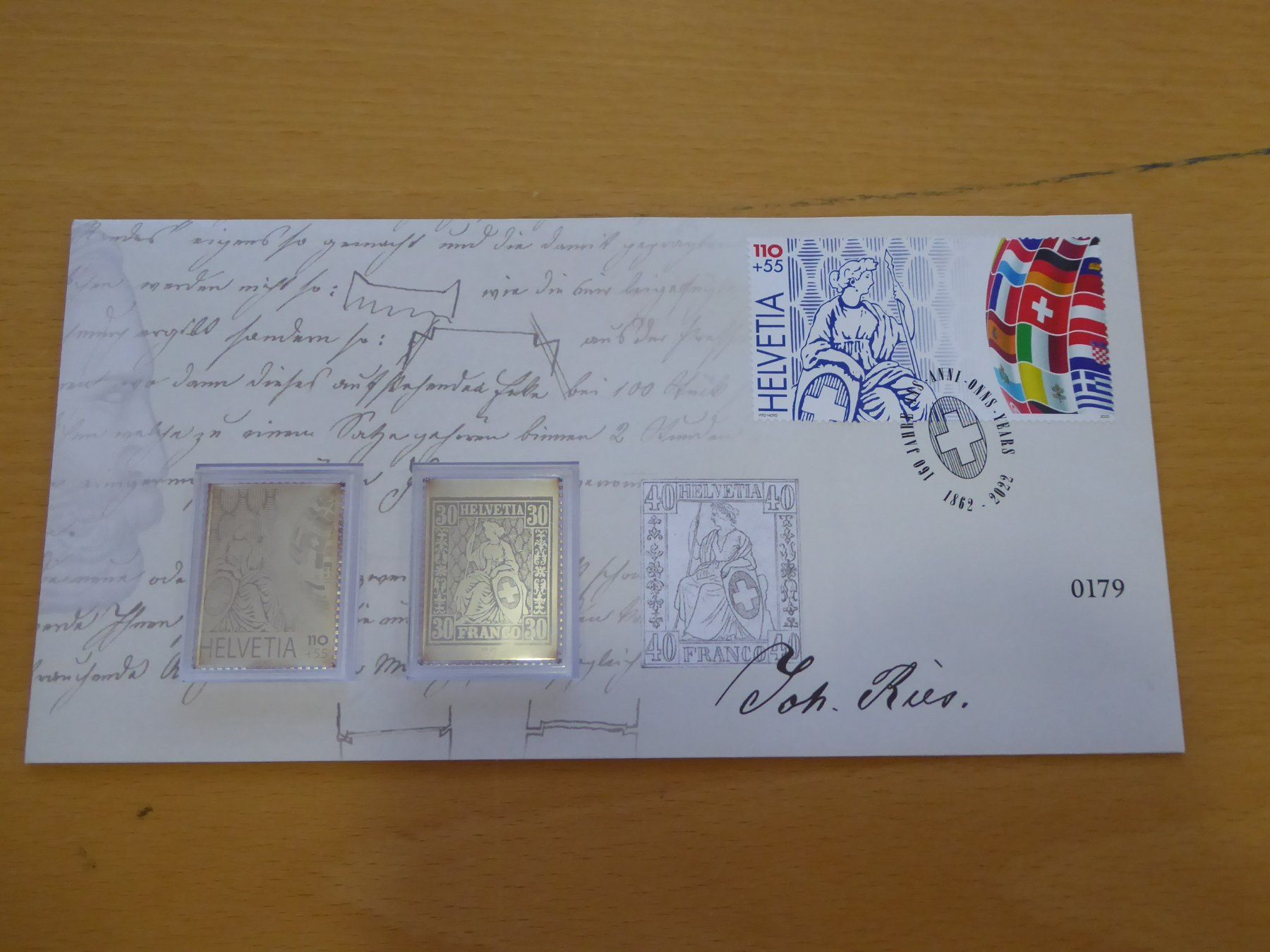 Tutti i francobolli: Toller Beleg mit Silber Briefmarken – Usato da Rothrist venduto da swisstools