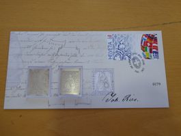 Toller Beleg mit Silber Briefmarken