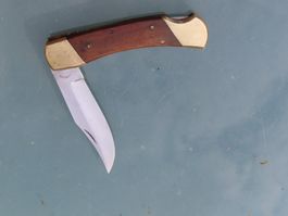 Gut erhaltenes Taschenmesser, Klappmesser Holzgriff,