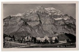 Glarus, Kantonsspital, gelaufen 1933
