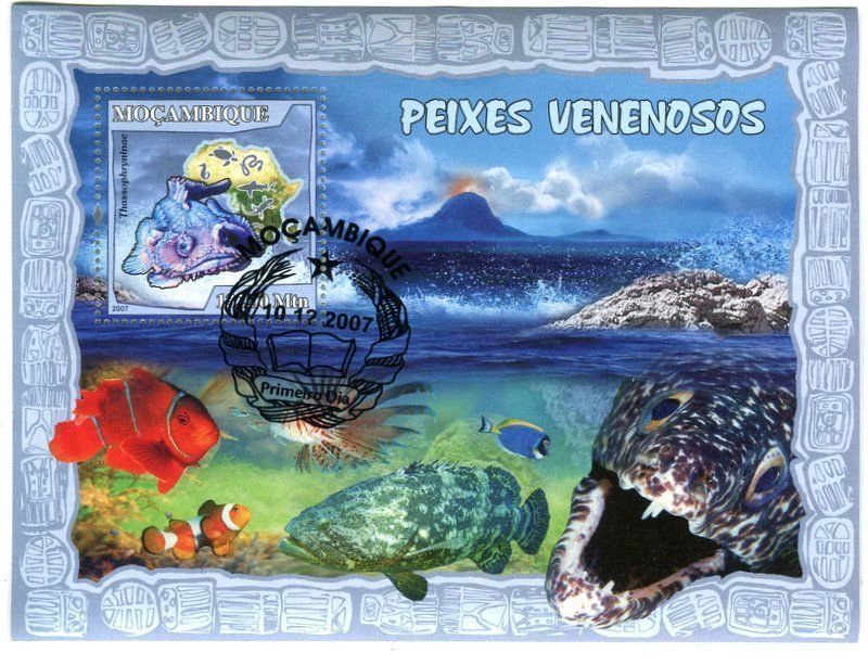 Tous les timbres: Block "Fische". Mosambik. – Neuf avec emballage d'origine à Basel par Butsch5