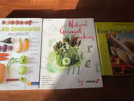 3 x Kochbuch Alte Gemüsesorten, Naturel Gourmet, Eine Prise