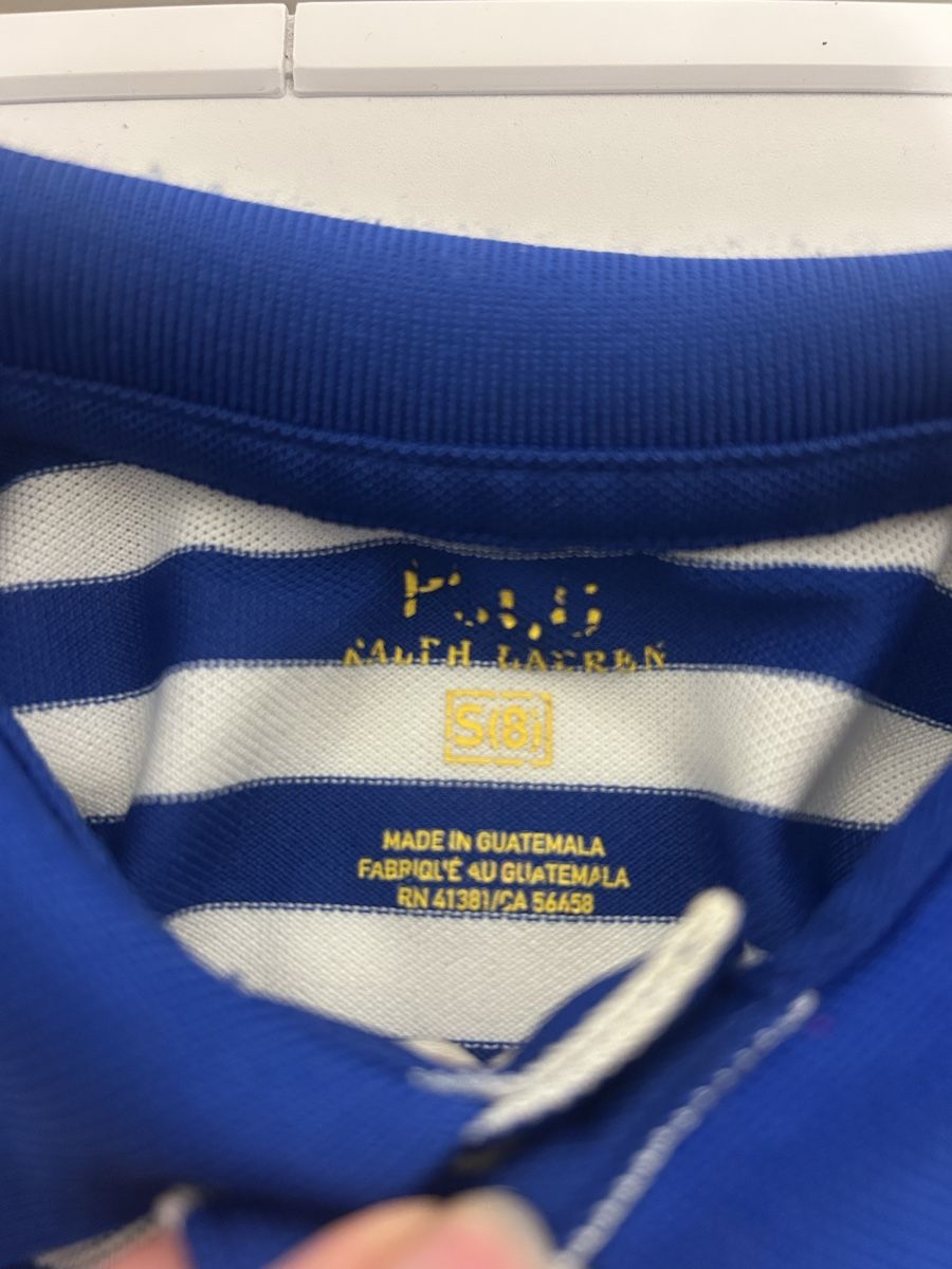Ralph Lauren Camicie, T-shirt & Polo: Polo rayé bleu blanc noir taille 8 ans – Usato da Biel/Bienne venduto da Lorenzo2014 3