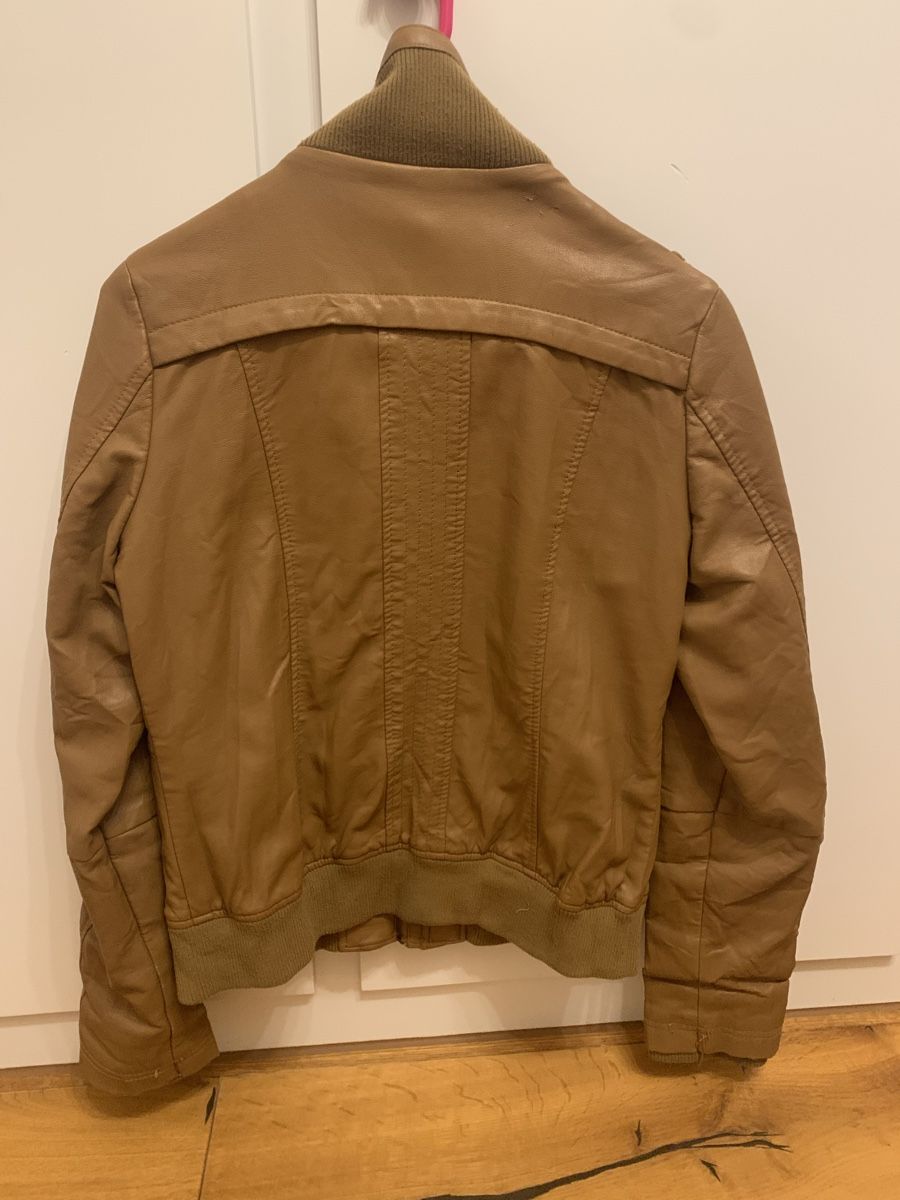 Giacche: Kunstlederjacke Grösse M, Hellbraun, Chicorée – Usato da Einsiedeln venduto da important__ 1
