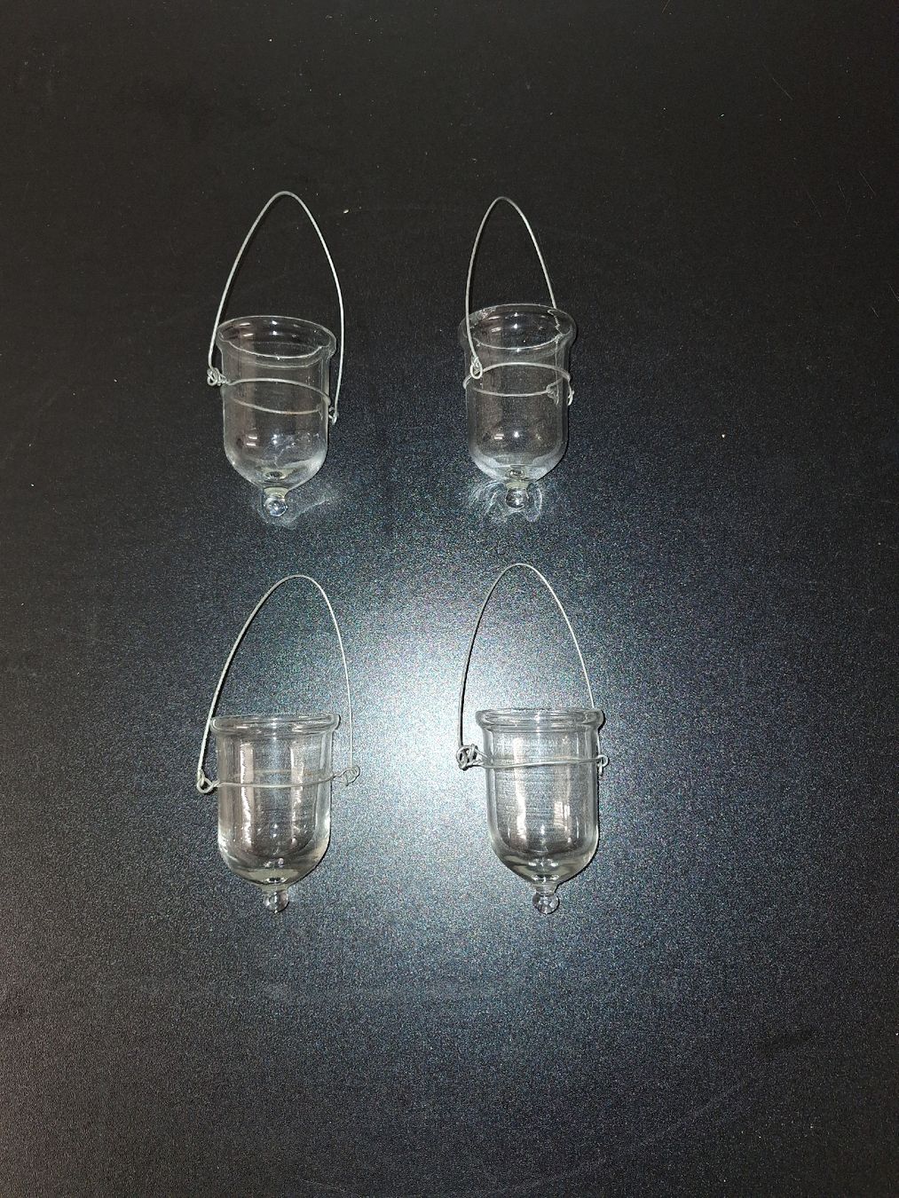 Portacandele: Vier Teelichthalter aus Glas – Usato da Luzern venduto da Joker84
