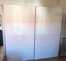 Schwebetürenschrank Kleiderschrank, Glasfront, 2-türig