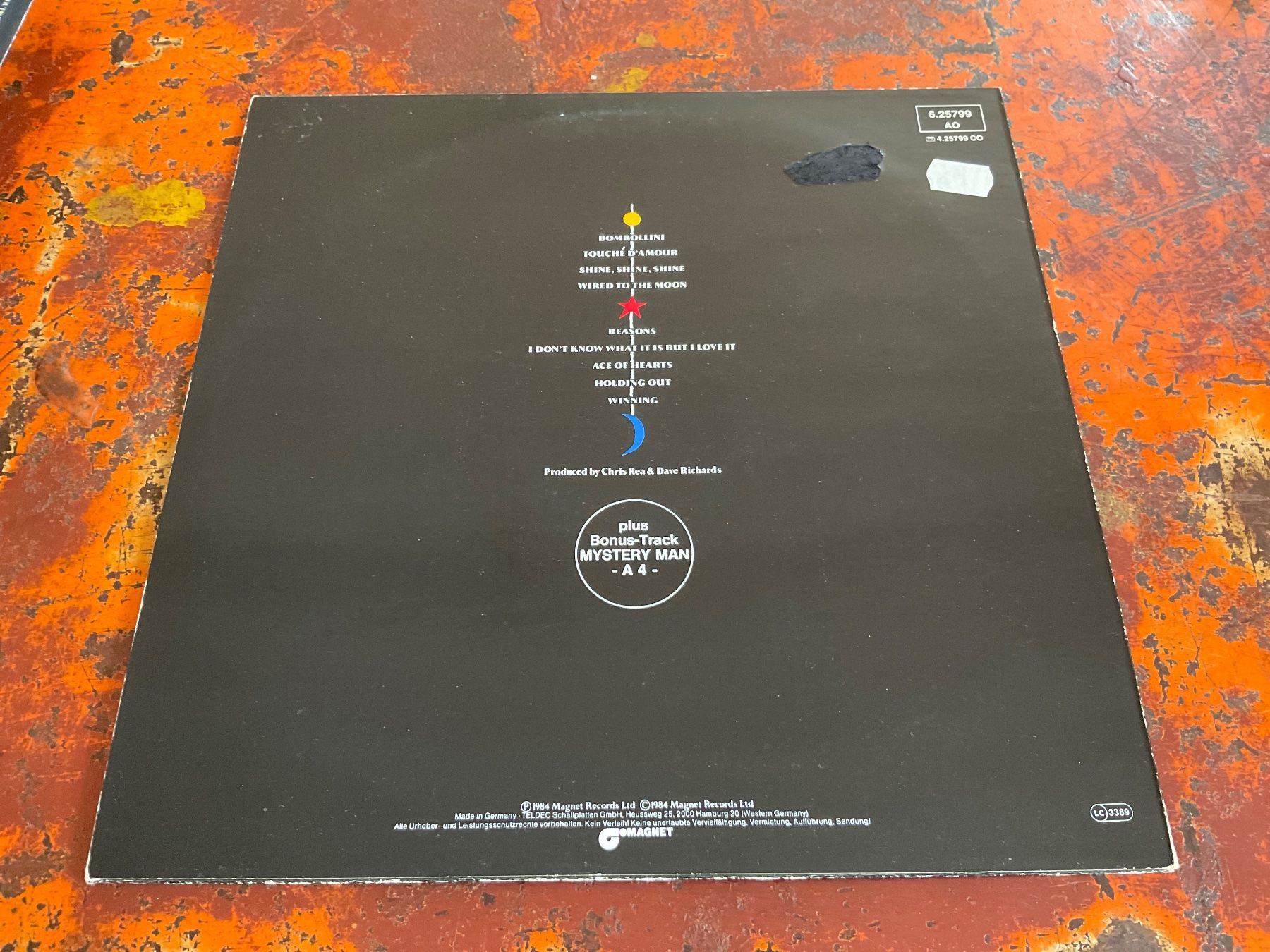 Dischi in vinile: Chris Rea Wired to the moon LP – Usato da Delémont venduto da vinylfreak01 1