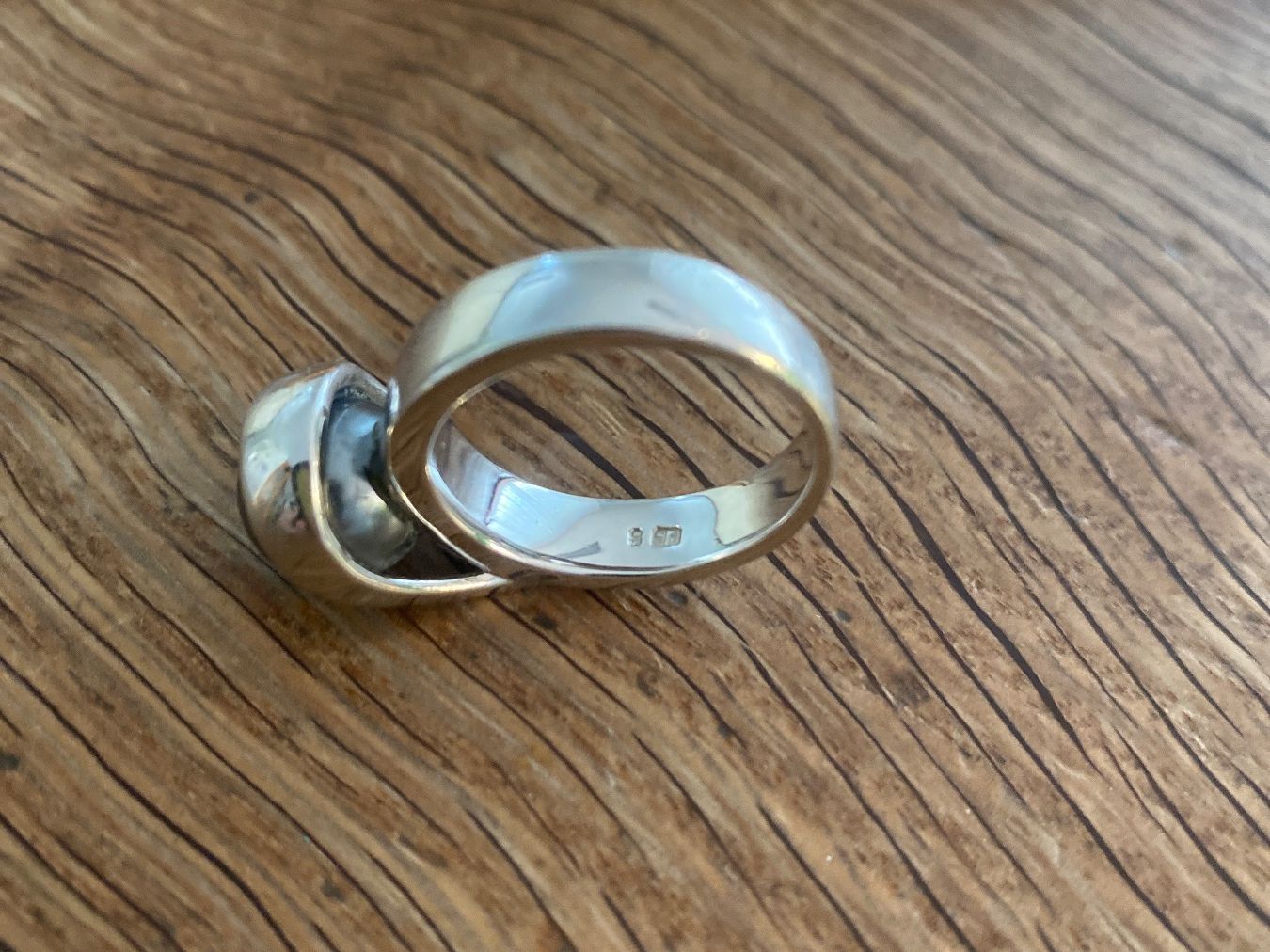 Anelli: RING/FINGERING silberig/schwarz/anthrazit Perle / speziell – Usato da Frauenfeld venduto da Boldi46 5