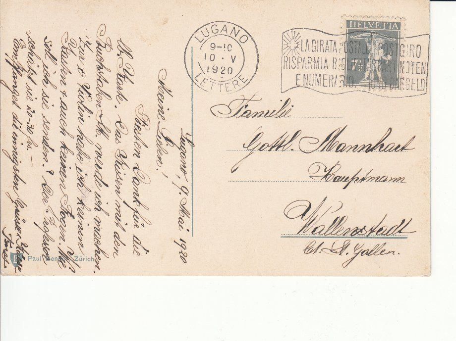 Cartoline postali: Ponte di Melide 1920 – Usato da Bürglen TG venduto da StampGraf 1