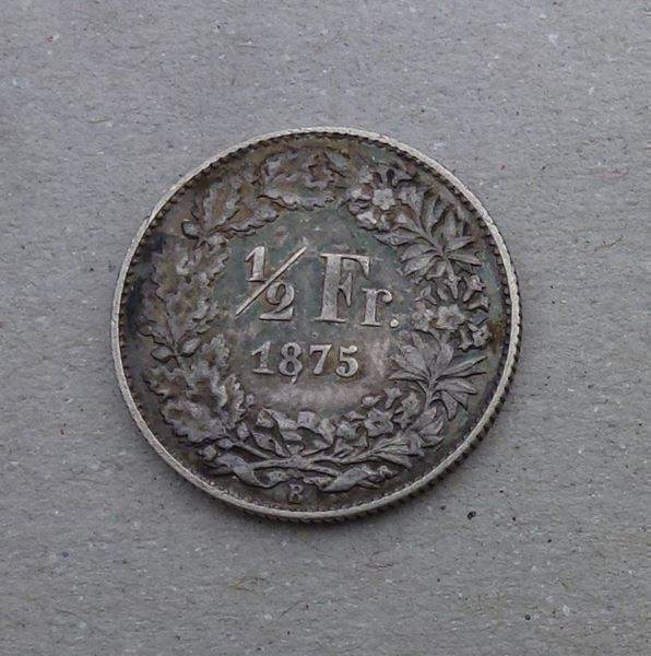 Toutes les monnaies: ++ 1/2 Franken 1875 – D'occasion à Walkringen par Casablanca777