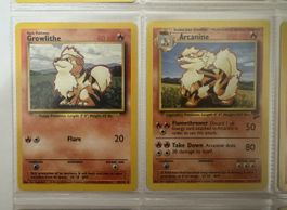 Pokemon Growlithe and Arcanine Trading Cards