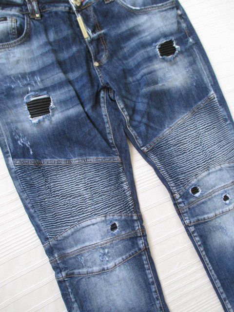 Philipp Plein Jeans: Philipp Plein - Biker Denim Jeans Gr. 52 – Usato da Wetzikon ZH venduto da icewear 2