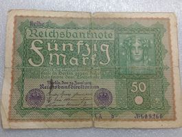 50 Mark Reichsbanknote, Berlin Juni 1919