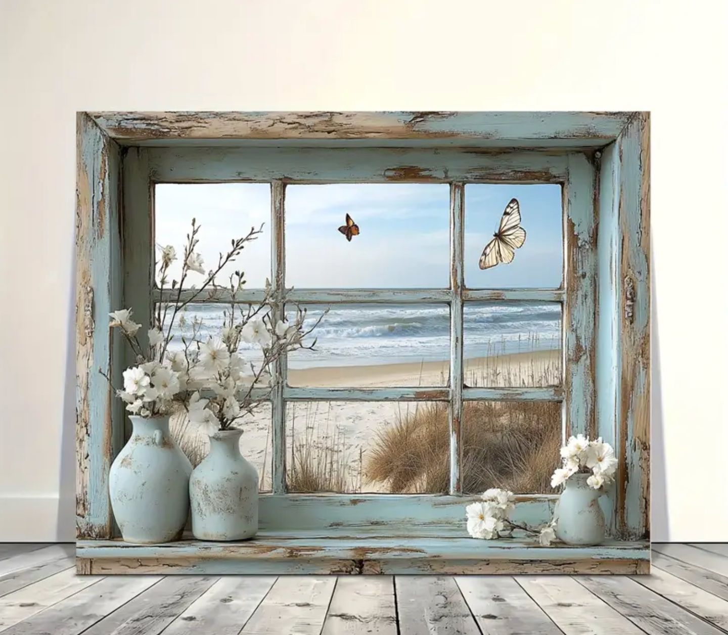 Foto & Immagini: Strandblick Fenster Leinwand – Nuovo e nell'imballaggio originale da Wagenhausen venduto da M.Sieg 2