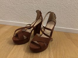 Schöne Naf Naf Brown Heels, Size 37 - nur 1mal getragen