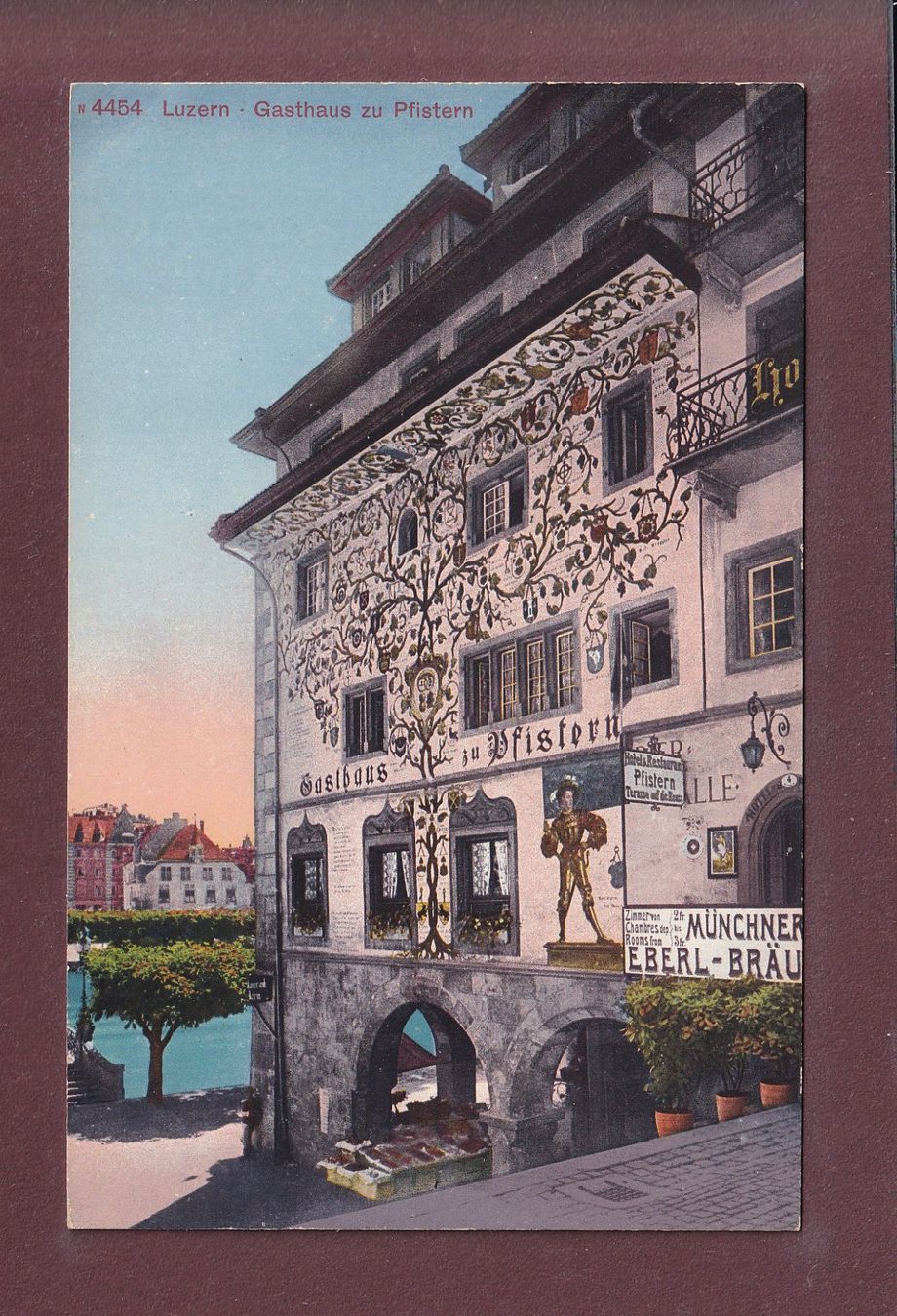 Cartoline postali: LUZERN - Gasthaus zu Pfisten – Usato da Pully venduto da nicecards