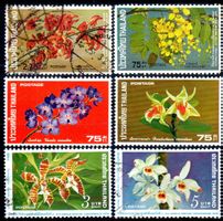 THAILAND 1974 ORCHIDEEN 6 MARKEN ERHALT SIEHE SCAN - BL274