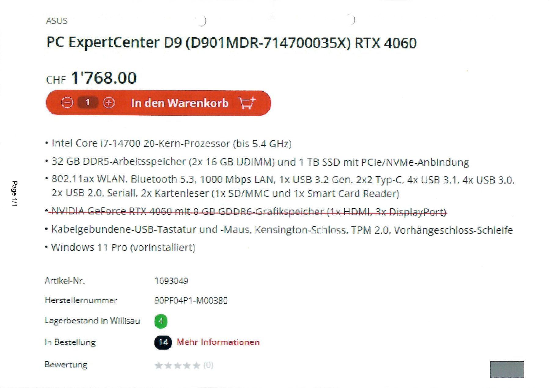 Asus PCs: ASUS Expert Center D9 – Gebraucht aus Zürich von Sailor21 6