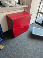 Büro Akten Roter Schrank,2 Schubladen, Top Zustand!