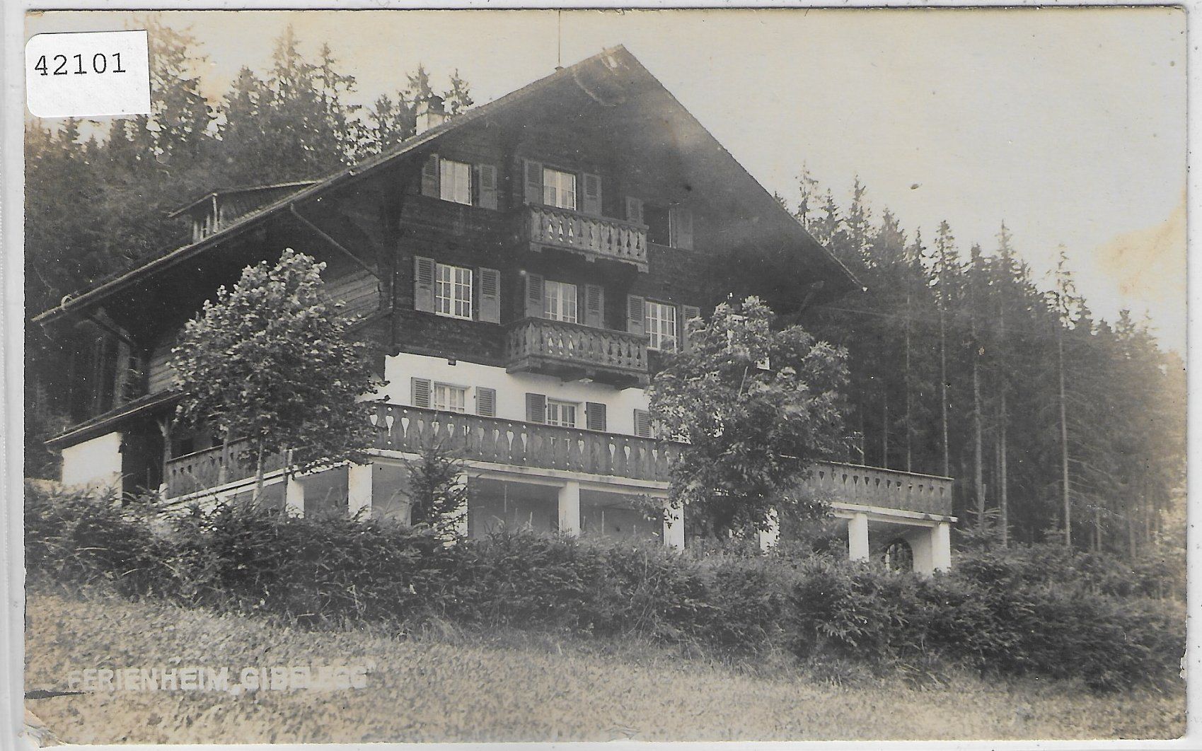 Ansichtskarten: Ferienheim Gibelegg bei Riggisberg – Gebraucht aus Ettingen von Kartenplanet