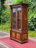 Gründerzeit Vitrine Bücherschrank Barock Schrank Nussbaum