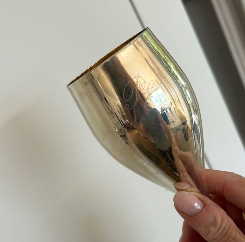 Gläser: 8  Solid silver wine goblets gold plate inside, very smart – Gebraucht aus Zollikon von kmg1 1