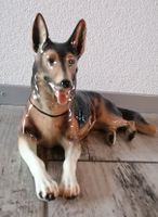 Vintage Schäferhund Figur, Keramik, hergestellt in W. German