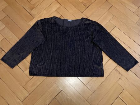 Vintage 90s Armani Velvet Shirt Sz Crop XL