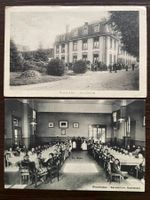 RHEINFELDEN Sanatorium, 2 belebte AK, Speisesaal, 1911+1920