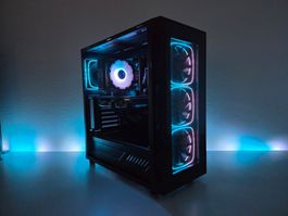 Gaming PC 3-Eck🍕Ryzen 7800X3D + 4070 Super | 24GB DDR5