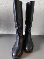 Lorenzo Mari Leder Stiefel, schwarz, Gr. 35