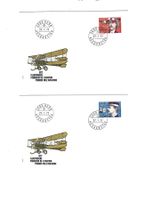 4 enveloppes 1 jour 27.01.77 Pionniers de l'aviation