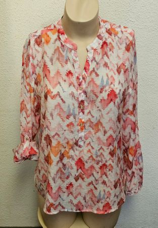 Marée Damen Bluse Gr. M Abstract Print Viskose Tunika Sommer