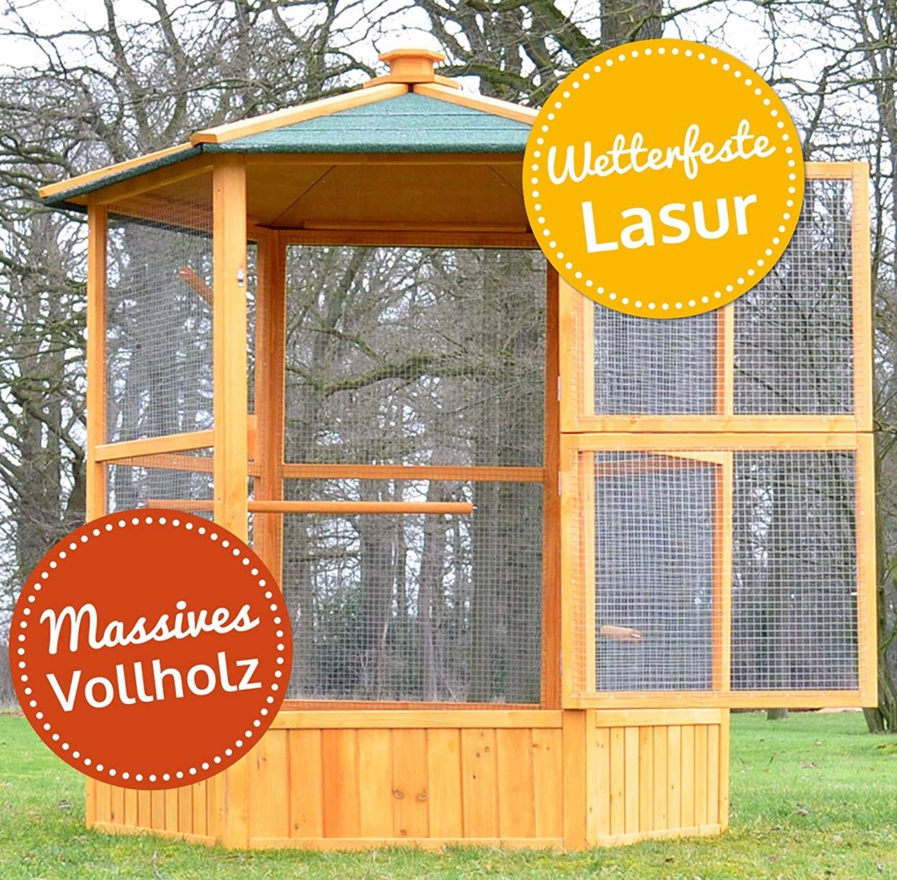 Vogelhäuser: + Premium Vogelkäfig - Moderne Vogelvoliere – Neu und originalverpackt aus Amriswil von JaJa-Express 5