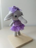 Handmade Crochet Elephant Ballerina - Cute & Unique!