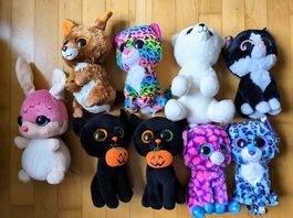 Set de 9 peluches Ty Beanie Boo 24cm