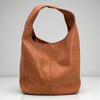 Sac bandouliere cuir souple camel