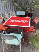 Vintage Coca-Cola Patio Set - Table & Chairs for Summer