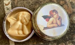 Engel Dose mit Seife in Engelsform, Vintage Style